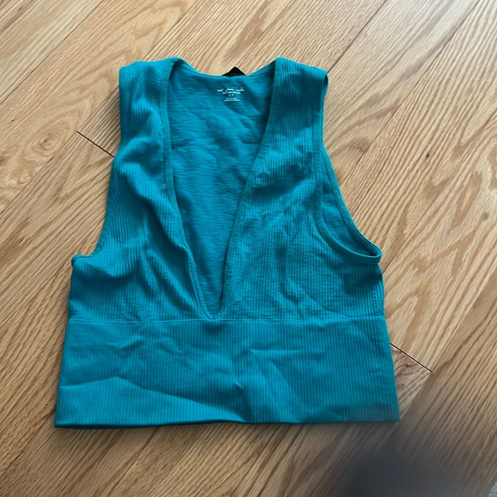 Teal out from under urban outfitters top